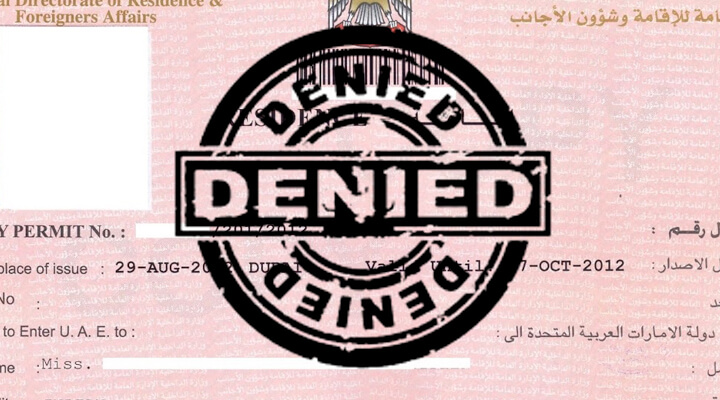 dubai visa rejection